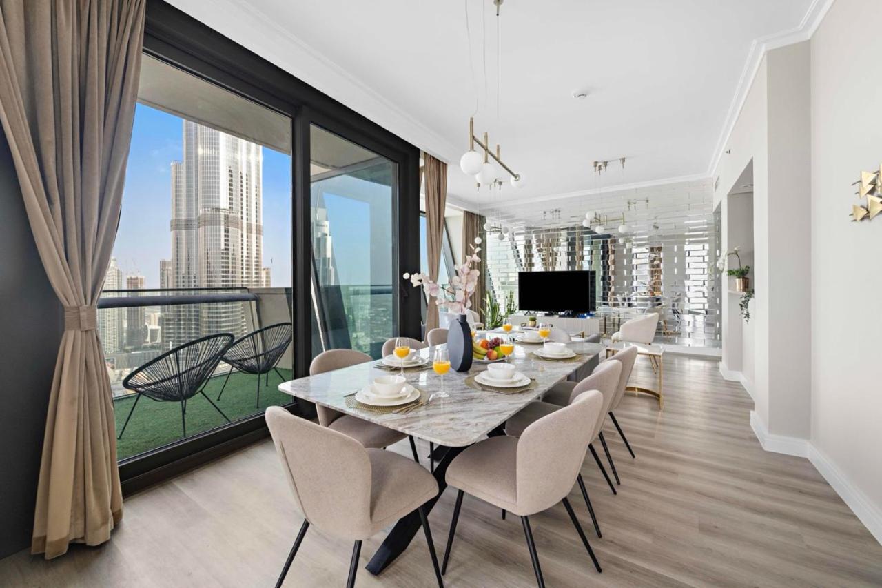 First Class 3Br With Full Burj Khalifa And Fountain View Дубай Экстерьер фото
